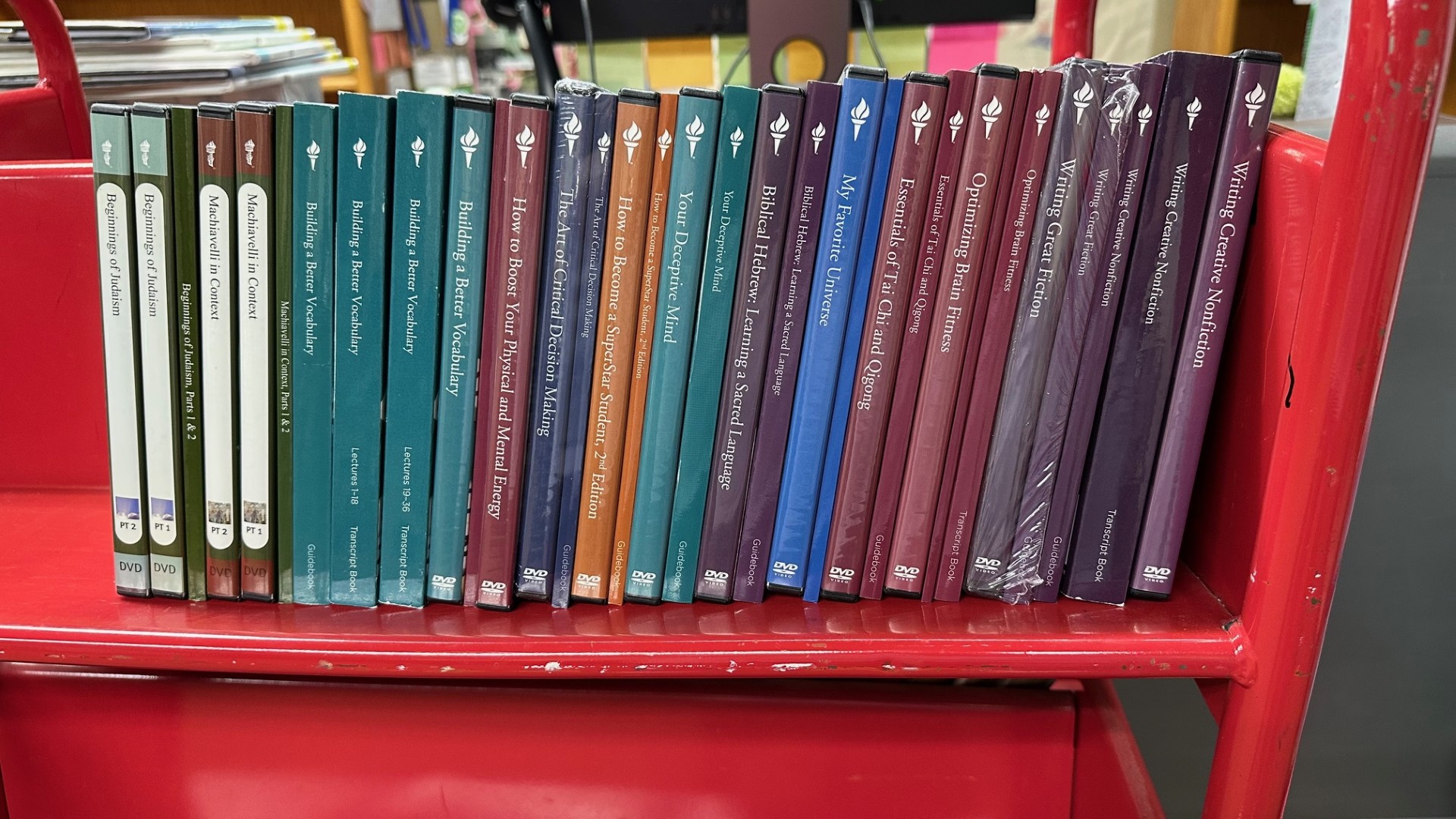 Great Courses DVD sets Reaching Across Illinois Library System